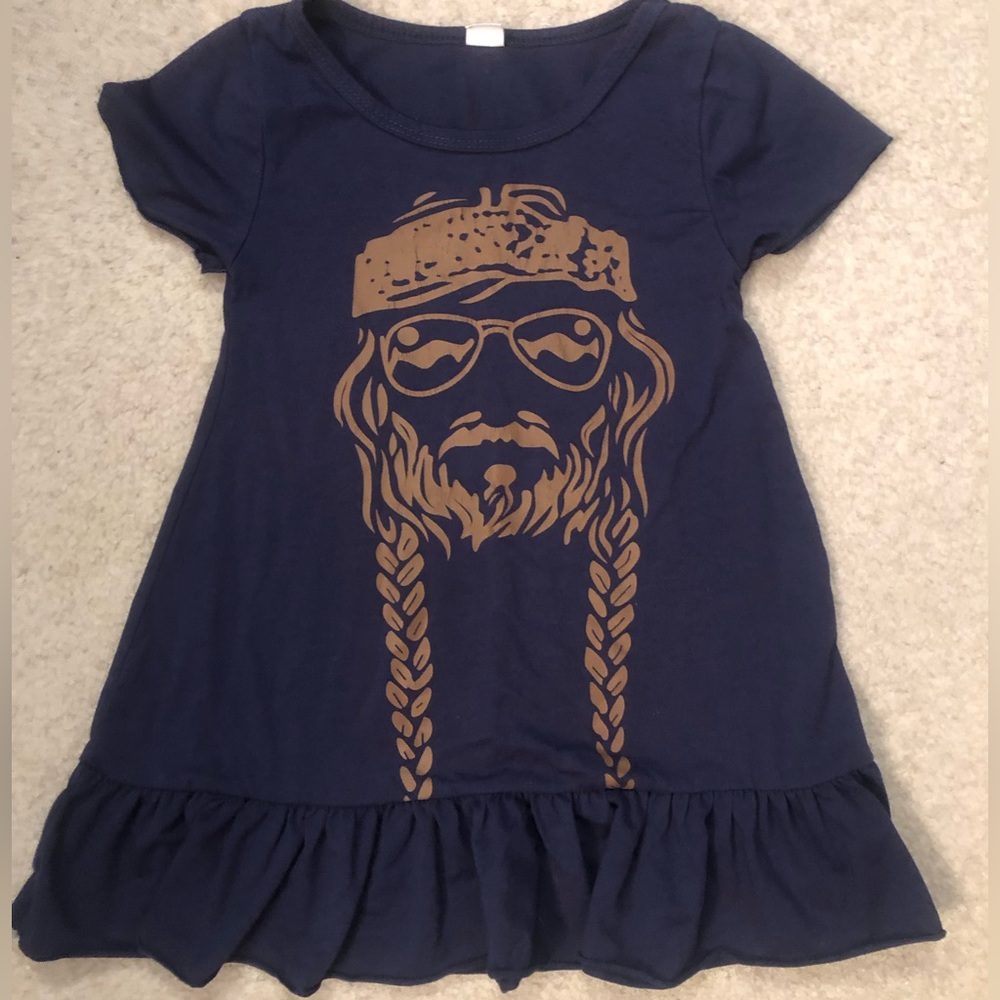 Toddler Girls size 4t (size 110 European size) Willy Nelson dress